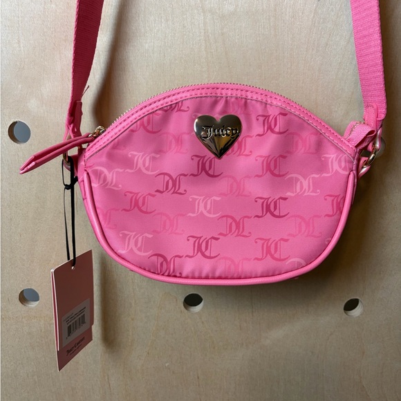 Juicy Couture Handbags - NWT Juicy Couture Monogramed Adjustable Crossbody Bag With Gold Accents